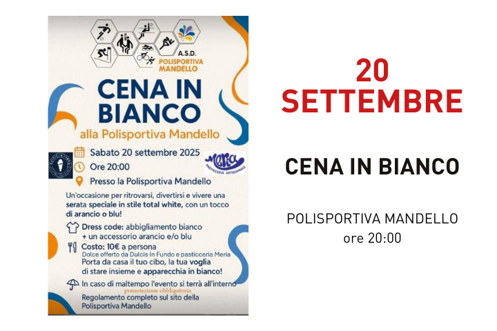 L'immagine riporta i dettagli dell'evento presenti nella descrizione