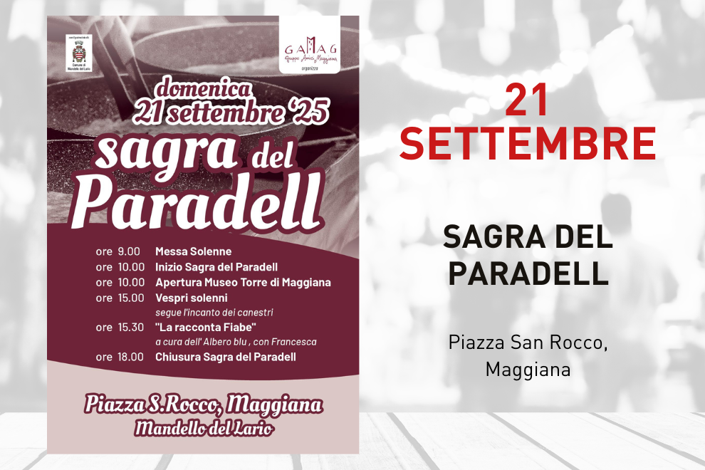 L'immagine riporta i dettagli dell'evento presenti in descrizione