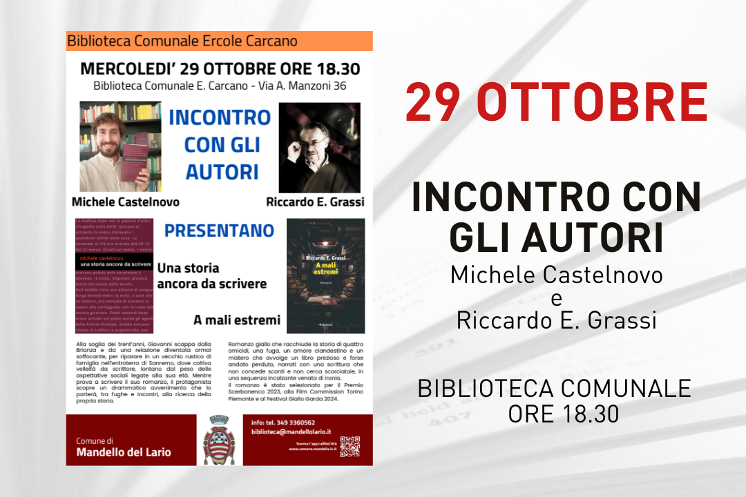 L'immagine riporta i dettagli dell'evento presenti in descrizione