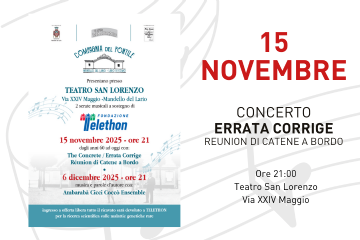 L'immagine riporta i dettagli dell'evento presenti in descrizione