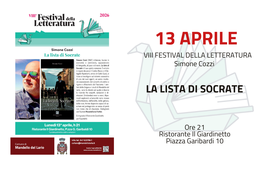 L'immagine contiene informazioni sull'evento