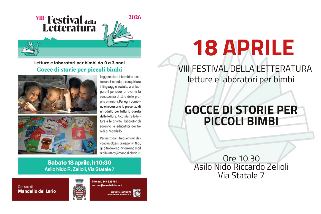 L'immagine contiene informazioni sull'evento