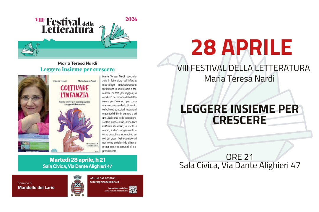 L'immagine contiene informazioni sull'evento