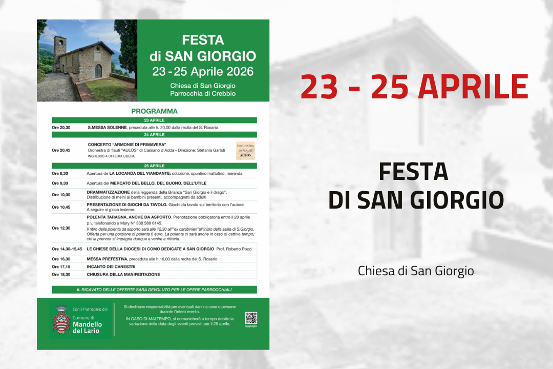 L'immagine riporta i dettagli dell'evento presenti in descrizione