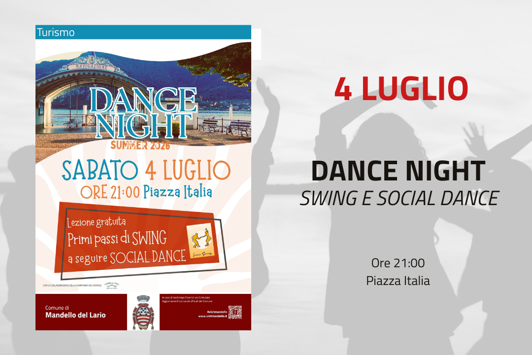 L'immagine a scopo decorativo, riporta le informazioni presenti nella descrizione dell'evento