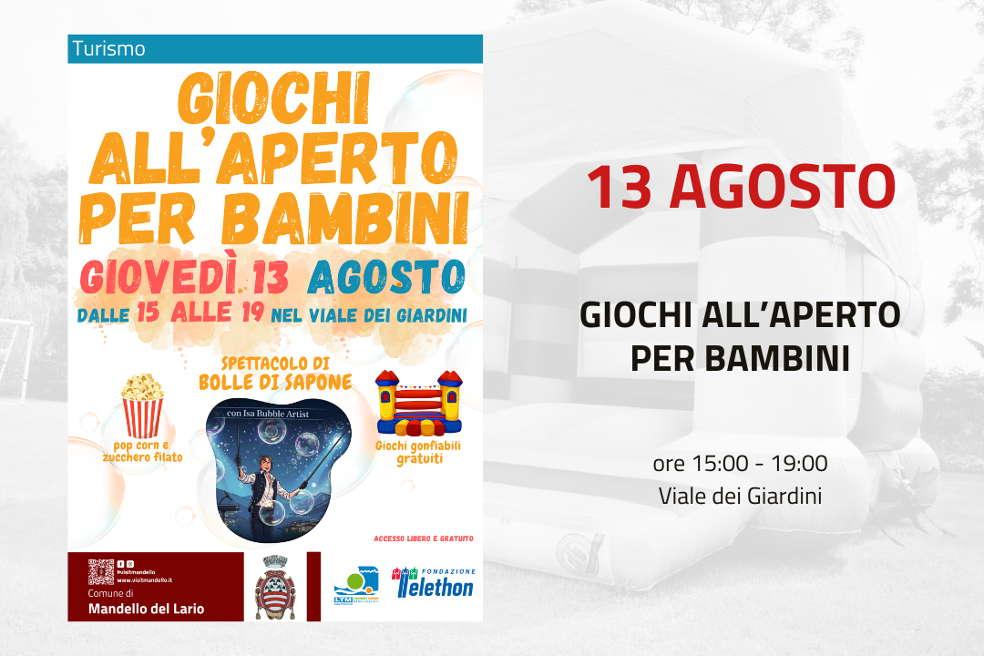 L'immagine decorativa riporta i dettagli dell'evento presenti in descrizione