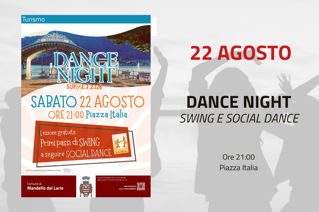 L'immagine a scopo decorativo, riporta le informazioni presenti nella descrizione dell'evento