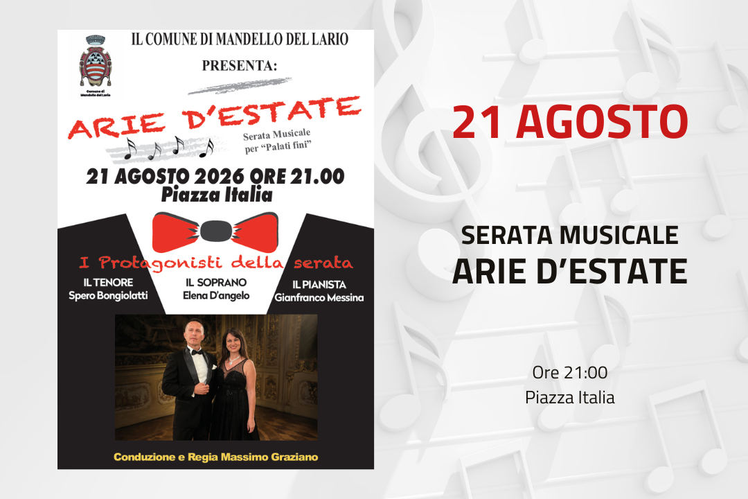 L'immagine riporta i dettagli dell'evento presenti in descrizione