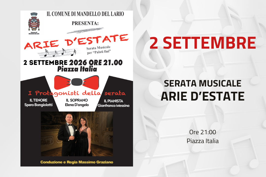 L'immagine riporta i dettagli dell'evento presenti in descrizione